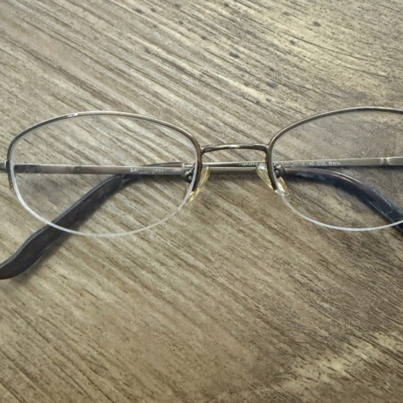 Saki Eyeglasses Frame Mod. 508 Col. BWN Women's Brown Half Rim Oval 50-19-140 - Picture 1 of 5